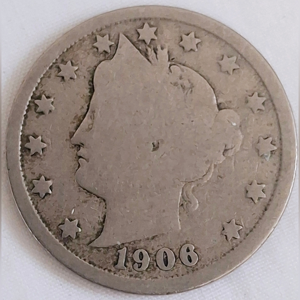 1906 Liberty Head V Nickel Coin
